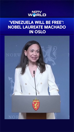 Nobel Laureate Machado Says 'Venezuela Will Be Free' During Her Speech In Oslo