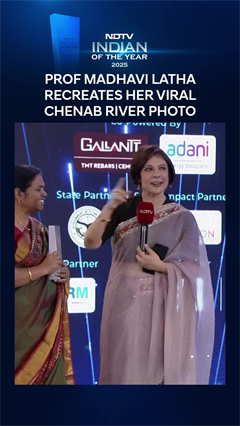 Video: Prof Madhavi Latha Recreates Her Viral Chenab River Photo