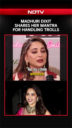 Madhuri Dixit News | Madhuri Dixit Shares Her Mantra for Handling Trolls
