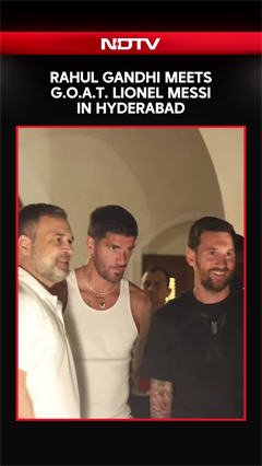 Lionel Messi GOAT India Tour: Messi Meets Rahul Gandhi In Hyderabad