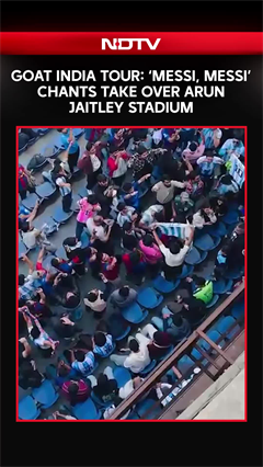 GOAT India Tour: &lsquo;Messi, Messi&rsquo; Chants Take Over Arun Jaitley Stadium