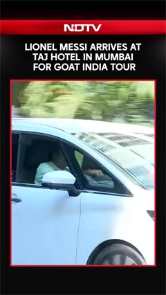 Lionel Messi Arrives At Taj Hotel In Mumbai For GOAT India Tour 2025