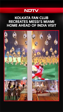 Football Star Lionel Messi's Miami Home Replica Thrills Kolkata Fans Ahead Of His Arrival