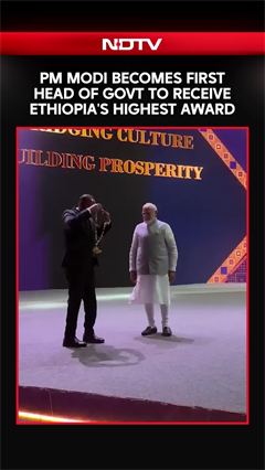 PM Modi Becomes 1st Head Of Government To Receive Ethiopia's Highest Award