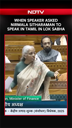 Parliament Winter Session | When Speaker Asked FM Nirmala Sitharaman To Speak In Tamil In Lok Sabha