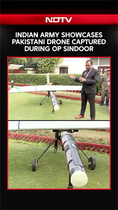 Indian Army Showcases Turkish-origin Pakistani Drone Captured During Op Sindoor