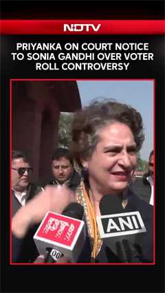 "Absolute Lie": Priyanka On Sonia Gandhi's Electoral Roll Before Becoming Citizen