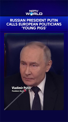 Russian President Putin Calls European Politicians 'Young Pigs'