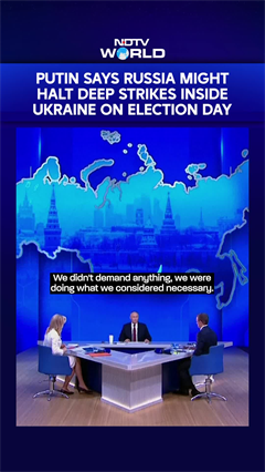Ukraine War | Putin Says Russia Might Consider Halting Deep Strikes Inside Ukraine On Election Day