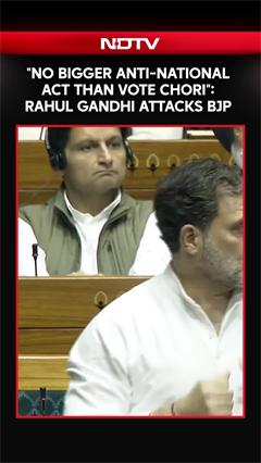 "No Bigger Anti-National Act Than Vote Chori": Rahul Gandhi Attacks BJP