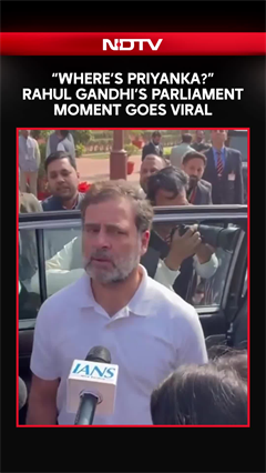 Rahul Gandhi's Parliament Moment Goes Viral: "Where's  Priyanka?"