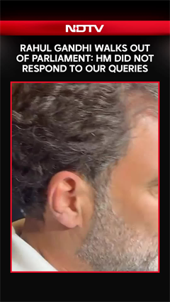 Rahul Gandhi Walks Out Of Parliament: Home Minister Did Not Respond To Our Queries