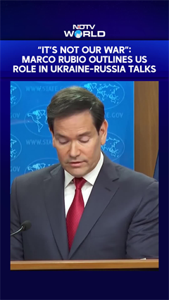 Ukraine War | "It's Not Our War": Marco Rubio Outlines US Role In Ukraine-Russia Peace Talks