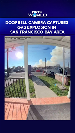 Doorbell Camera Captures Gas Explosion In San Francisco Bay Area