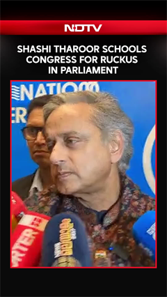 Shashi Tharoor Makes Strong Remark Against Opposition Creating Ruckus In The House