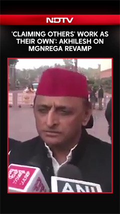 Video: Akhilesh Yadav News | 'Claiming Others Work As Its Own': Akhilesh Yadav On MGNREGA Revamp
