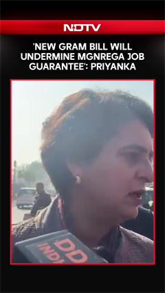 Video: Priyanka Gandhi News | 'New GRAM Bill Will Undermine MGNREGA Job Guarantee': Priyanka Gandhi