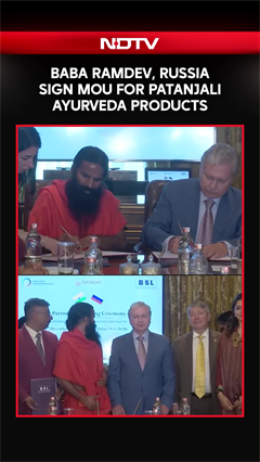 Yoga Guru Baba Ramdev-Led Patanjali Group Signs MoU To Enter Russia With Its Ayurveda Products