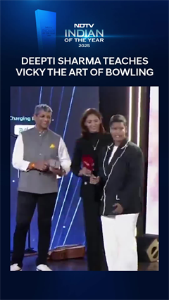 Video: World Cup Winner Deepti Sharma Teaches Vicky the Art of Bowling