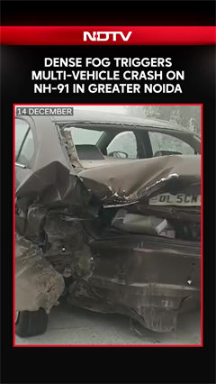 Video: Dense Fog Triggers Multi-Vehicle Crash on NH-91 Highway In Greater Noida