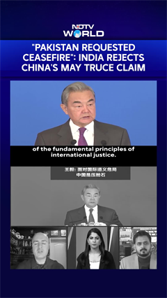 India China News | "Pakistan Requested Ceasefire": India Rejects China's May Truce Claim