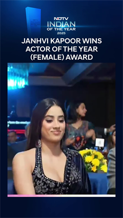 Video: NDTV IOY 2025: Janhvi Kapoor Wins Actor Of The Year (Female) Award