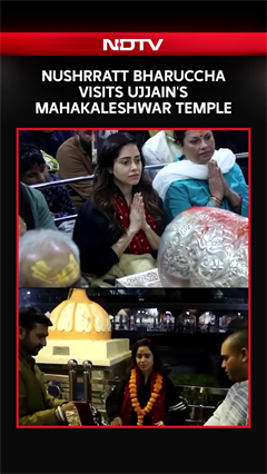 Nushrratt Bharuccha Visits Mahakaleshwar Temple In Ujjain