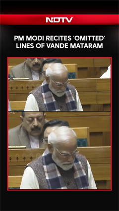 PM Modi Recites Omitted Lines Of Vande Mataram In Parliament