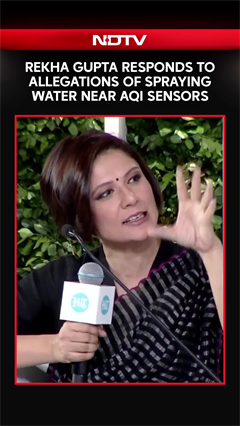 Video: Rekha Gupta News | Delhi CM Rekha Gupta Responds to Allegations of Spraying Water Near AQI Sensors