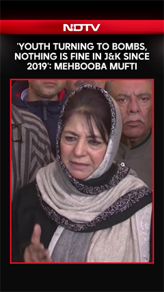 J&K News | 'Youth Turning To Bombs, Nothing Is Fine In J&K Since 2019': Mehbooba Mufti To Centre