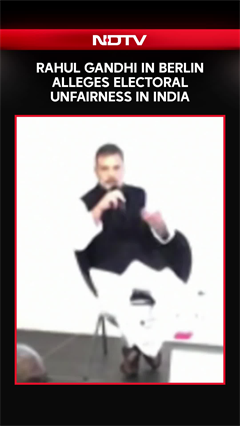 Congress' Rahul Gandhi In Berlin Alleges Electoral Unfairness In India