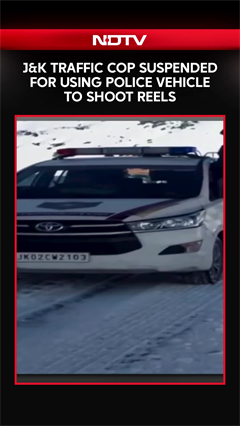 Jammu Kashmir News | J&K Traffic Cop Suspended For Using Police Vehicle To Shoot Reels