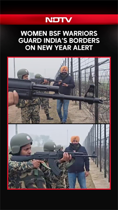 Jammu And Kashmir News | Women BSF Warriors Guard India's Frontier On High Alert Ahead of New Year