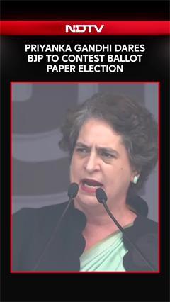 Video: BJP Vs Congress | Priyanka Gandhi Dares BJP To Contest Ballot Paper Election