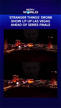 'Stranger Things' Drone Show Lit Up Las Vegas Ahead of Series Finale