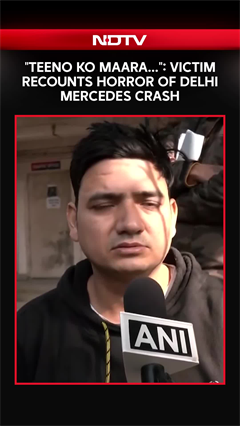 Delhi Mercedes Car Crash Survivor Recounts Horror, Says, One Of Three Victims Has Died