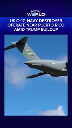 US C-17, Navy Destroyer Operate Near Puerto Rico Amid Trump Buildup
