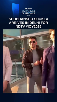 Shubhanshu Shukla Arrives In Delhi For NDTV #IOY2025