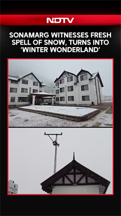Jammu Kashmir | Sonamarg Witnesses Fresh Spell Of Snow, Turns Into 'Winter Wonderland'