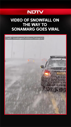 Video: Jammu Kashmir | Video Of Snowfall On The Way To Sonamarg Goes Viral