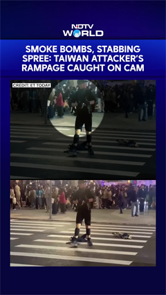 Moment When Taiwan Attacker Unleashed Smoke Bombs, Went On Killing Spree