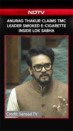 Anurag Thakur Claims TMC Leader Smoked E-Cigarette Inside Lok Sabha