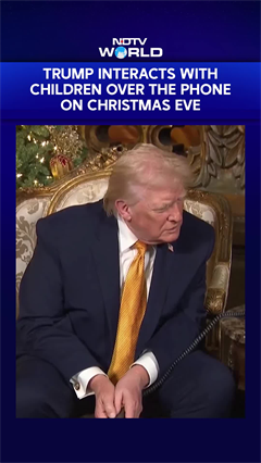 US President Donald Trump Interacted With Children Over The Phone On Christmas Eve