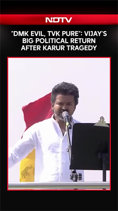 "DMK Evil, TVK Pure": Vijay's Big Political Return After Karur Stampede Tragedy