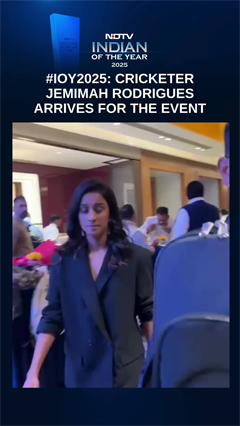 Cricketer Jemimah Rodrigues Arrives For NDTV Indian Of The Year 2025