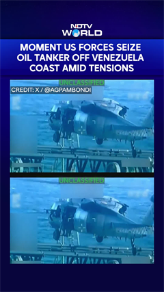 US Releases Footage Of Oil Tanker Being Seized By American Military Off Venezuela Coast