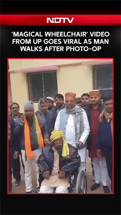 Viral Video | 'Magical Wheelchair' Video From UP Goes Viral As Man Walks After Photo-Op