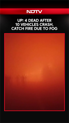 4 Dead After 10 Vehicles Crash, Catch Fire Due To Fog