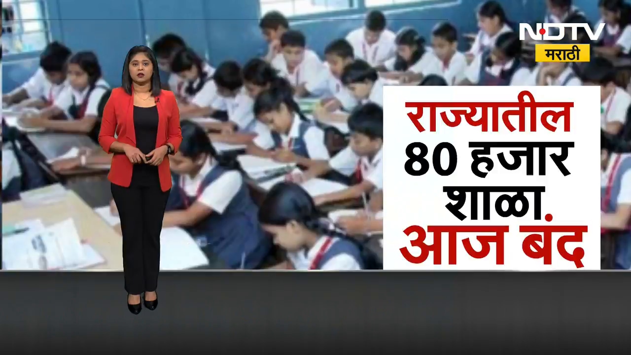 Nashik | Teachers Protest | राज्यातील 80 हजार शाळा आज बंद, नाशिकहून शिक्षकांचं आंदोलन LIVE | NDTV