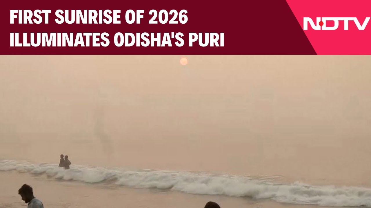 First Sunrise Of 2026 Illuminates Odisha's Puri; Stunning Dawn Greets Kolkata